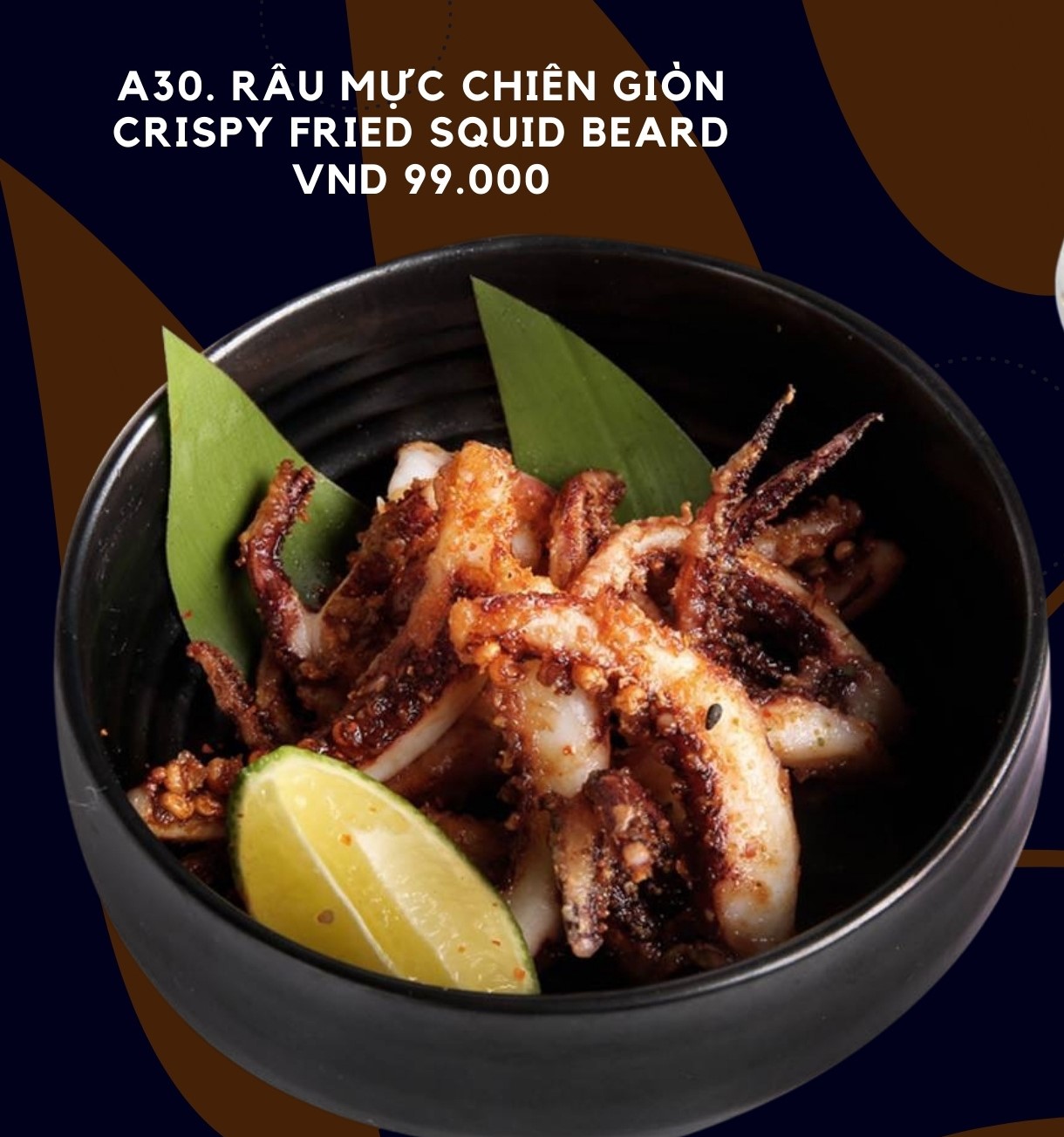 A64. Râu mực chiên giòn crispy fried squid beard